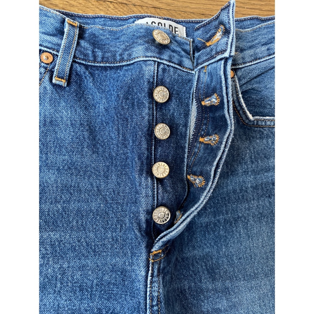 AGOLDE Riley High Rise Straight Crop Jeans